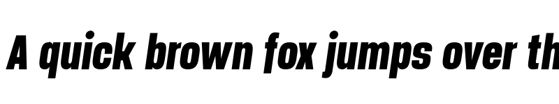 Preview of FONTSPRING DEMO - Manual Extra Bold Compressed Italic font