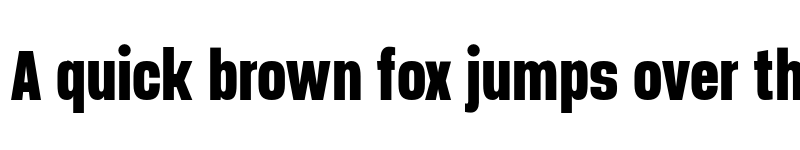 Preview of FONTSPRING DEMO - Manual Extra Bold Compressed Regular font