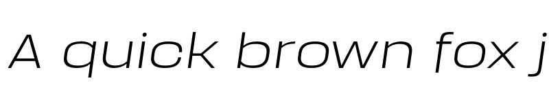 Preview of FONTSPRING DEMO - Manual Extra Light Expanded Italic font