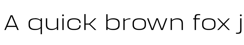 Preview of FONTSPRING DEMO - Manual Extra Light Expanded Regular font