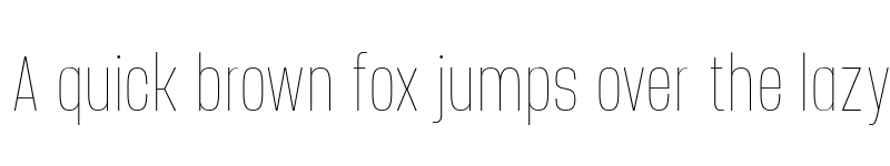 Preview of FONTSPRING DEMO - Manual Hairline Compressed Regular font