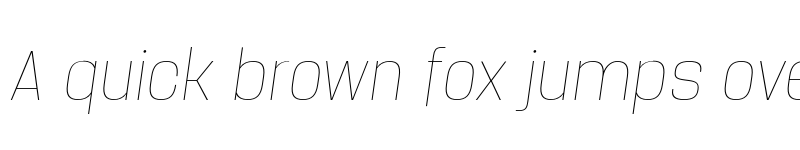 Preview of FONTSPRING DEMO - Manual Hairline Condensed Italic font