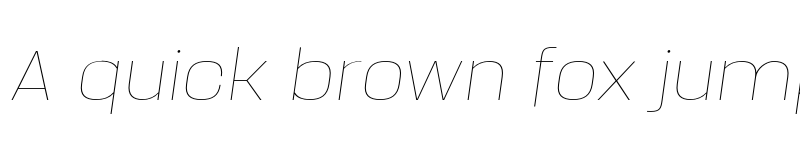 Preview of FONTSPRING DEMO - Manual Hairline Italic font