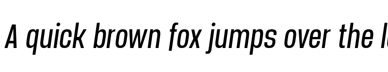 Preview of FONTSPRING DEMO - Manual Light Compressed Italic font