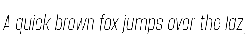 Preview of FONTSPRING DEMO - Manual Thin Compressed Italic font