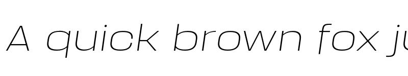 Preview of FONTSPRING DEMO - Manual Thin Expanded Italic font