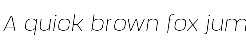 Preview of FONTSPRING DEMO - Manual Thin Italic font