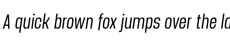 Preview of FONTSPRING DEMO - Manual Ultra Light Compressed Italic font
