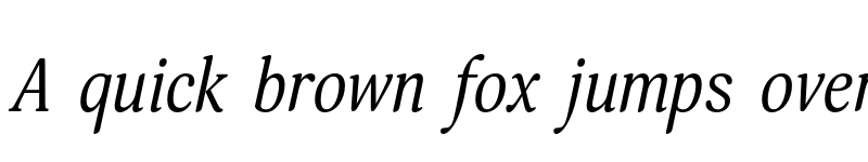 Preview of FONTSPRING DEMO - Margon 430 Italic font