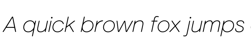 Preview of FONTSPRING DEMO - Marlin Soft ExtLt Italic font