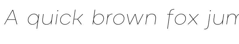 Preview of FONTSPRING DEMO - Masiva Thin Italic Regular font