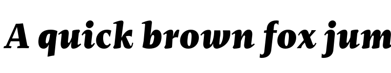 Preview of FONTSPRING DEMO - Mastro Caption Black Italic Regular font