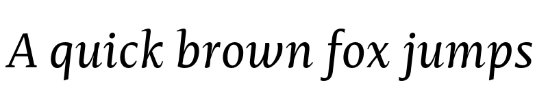 Preview of FONTSPRING DEMO - Mastro Caption Italic font