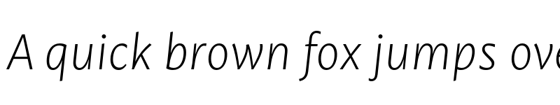 Preview of FONTSPRING DEMO - Mastro Sans Extra Light Italic Regular font