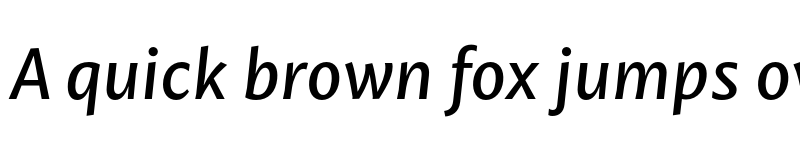 Preview of FONTSPRING DEMO - Mastro Sans Medium Italic Regular font