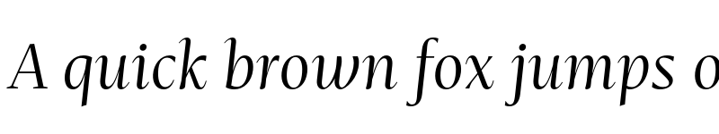 Preview of FONTSPRING DEMO - Mastro SubHead Book Italic Regular font