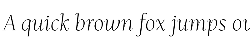 Preview of FONTSPRING DEMO - Mastro SubHead Ex Light Italic Regular font