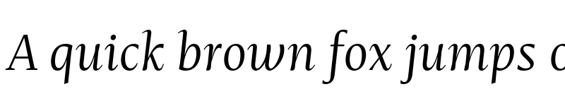 Preview of FONTSPRING DEMO - Mastro Text Book Italic Regular font