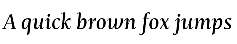 Preview of FONTSPRING DEMO - Mastro Text Medium Italic Regular font