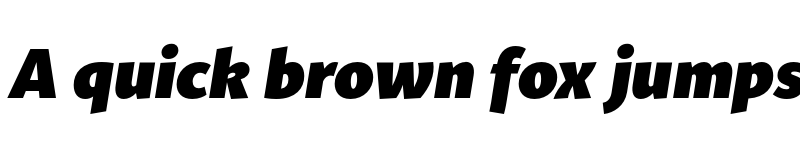 Preview of FONTSPRING DEMO - Mato Sans Black Italic Regular font