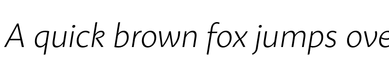 Preview of FONTSPRING DEMO - Mato Sans ExtraLight Italic Regular font