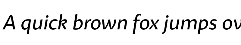 Preview of FONTSPRING DEMO - Mato Sans Italic Regular font