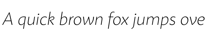 Preview of FONTSPRING DEMO - Mato Sans Thin Italic Regular font