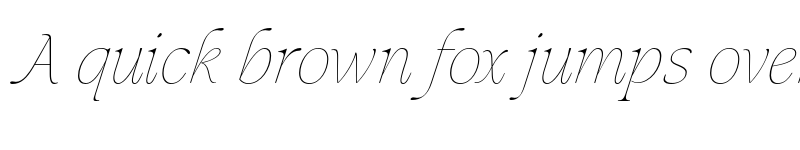 Preview of FONTSPRING DEMO - Mauren Thin Italic font