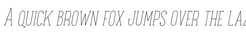 Preview of FONTSPRING DEMO - Maxwell Slab SC UltraLight Italic font