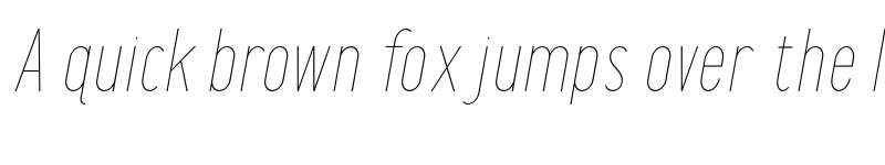 Preview of FONTSPRING DEMO - Maxwell UltraLight Italic font