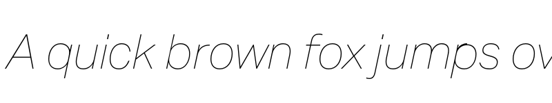 Preview of FONTSPRING DEMO - Mazin Thin Italic font