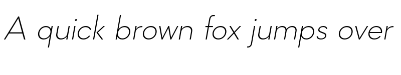 Preview of FONTSPRING DEMO - Mazzard L ExtLt Italic font
