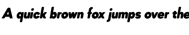 Preview of FONTSPRING DEMO - Mazzard Soft L Black Italic font