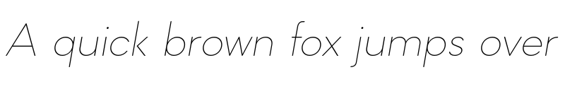 Preview of FONTSPRING DEMO - Mazzard Soft L Thin Italic font