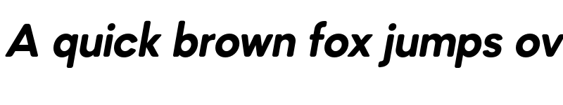 Preview of FONTSPRING DEMO - Mazzard Soft M Bold Italic font