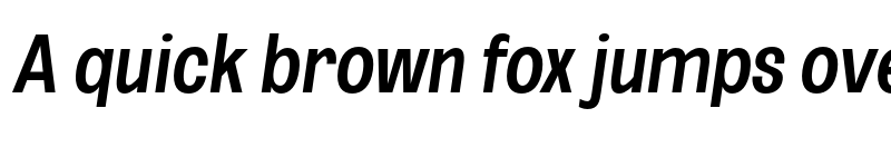 Preview of FONTSPRING DEMO - Med UltCond Obli Italic font