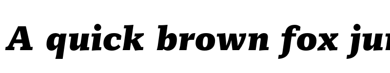 Preview of FONTSPRING DEMO - Mediator Serif Black Italic font