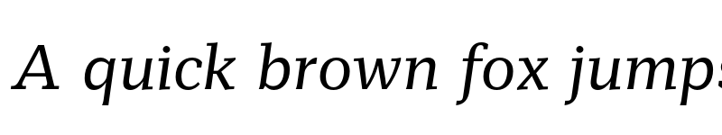 Preview of FONTSPRING DEMO - Mediator Serif Italic font