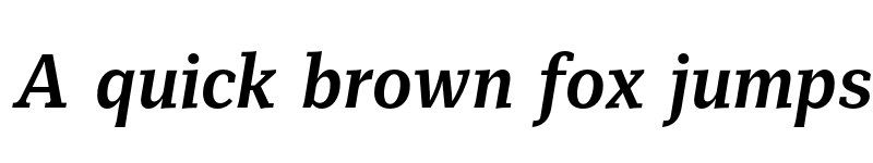 Preview of FONTSPRING DEMO - Mediator Serif Narrow Bold Italic font