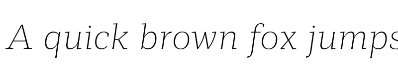 Preview of FONTSPRING DEMO - Mediator Serif Ultra Light Italic font