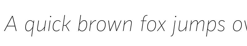 Preview of FONTSPRING DEMO - Mediator Ultra Light Italic font