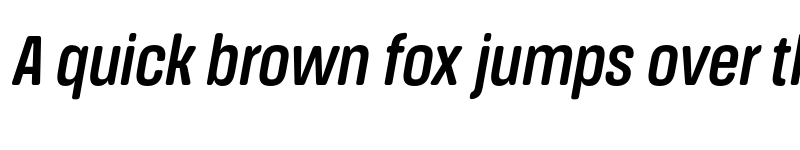 Preview of FONTSPRING DEMO - Medium Cn It Italic font