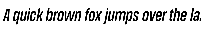 Preview of FONTSPRING DEMO - Medium Extra Cn It Italic font