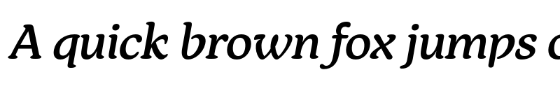 Preview of FONTSPRING DEMO - Medium Italic font