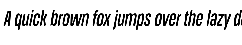 Preview of FONTSPRING DEMO - Medium Ultra Cn It Italic font