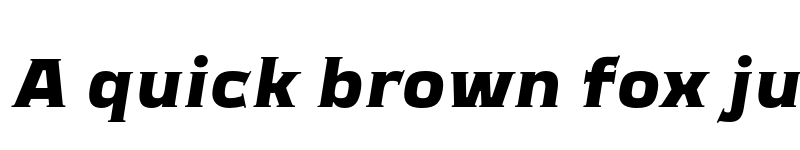 Preview of FONTSPRING DEMO - Meguro Serif Black Italic font