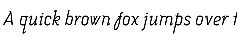 Preview of FONTSPRING DEMO - Melancholia Italic font