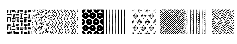 Preview of FONTSPRING DEMO - Melany Lane Patterns Regular font