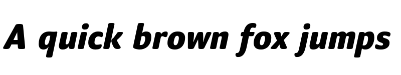 Preview of FONTSPRING DEMO - Mellow Sans Black Italic font