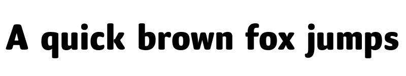 Preview of FONTSPRING DEMO - Mellow Sans Black Regular font